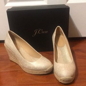 J Crew Espadrille Wedges-Brand New Never Worn!